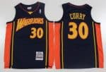 Golden State Warriors #30 Stephen Curry Navy 2009 Throwback Swingman Jersey