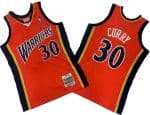 Golden State Warriors #30 Stephen Curry Orange 2009 Throwback Swingman Jersey