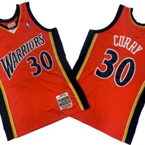 Golden State Warriors #30 Stephen Curry Orange 2009 Throwback Swingman Jersey