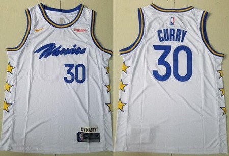Golden State Warriors #30 Stephen Curry White 2022 City Icon Sponsor Swingman Jersey
