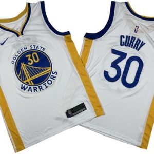 Golden State Warriors #30 Stephen Curry White Icon Swingman Jersey