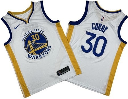 Golden State Warriors #30 Stephen Curry White Icon Swingman Jersey