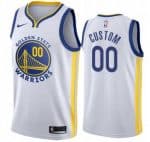 Golden State Warriors Custom White Icon Hot Press Jersey
