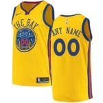 Golden State Warriors Customized Yellow City Icon Swingman Nike Jersey