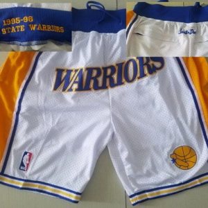 Golden State Warriors White 1995 Just Don Swingman Shorts