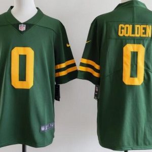Green Bay Packers #0 Matthew Golden Limited Green Alternate Vapor Jersey