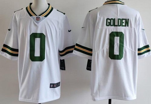 Green Bay Packers #0 Matthew Golden Limited White Vapor Jersey