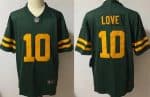 Green Bay Packers #10 Jordan Love Limited Green Alternate Vapor Jersey