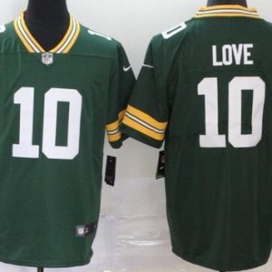 Green Bay Packers #10 Jordan Love Limited Green Vapor Untouchable Jersey