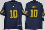 Green Bay Packers #10 Jordan Love Limited Navy Vapor Jersey