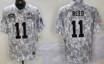 Green Bay Packers #11 Jayden Reed Limited Arctic Camo 2024 Salute to Service Jersey