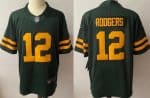 Green Bay Packers #12 Aaron Rodgers Limited Green Alternate Vapor Jersey