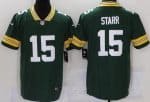 Green Bay Packers #15 Bart Starr Limited Green Vapor Jersey