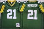 Green Bay Packers #21 Charles Woodson Green 2010 Throwback Jersey
