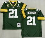 Green Bay Packers #21 Charles Woodson Green XLV Super Bowl Captain Patch 2010 Throwback Jersey