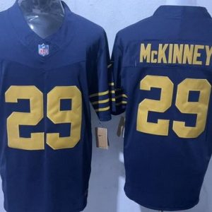 Green Bay Packers #29 Xavier McKinney Limited Navy FUSE Vapor Jersey