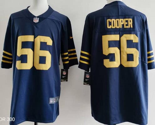 Green Bay Packers #56 Edgerrin Cooper Limited Navy Vapor Jersey