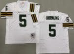 Green Bay Packers #5 Paul Hornung White 1961 Throwback Jersey
