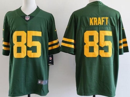 Green Bay Packers #85 Tucker Kraft Limited Green Alternate Vapor Jersey