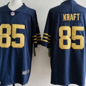 Green Bay Packers #85 Tucker Kraft Limited Navy Vapor Jersey