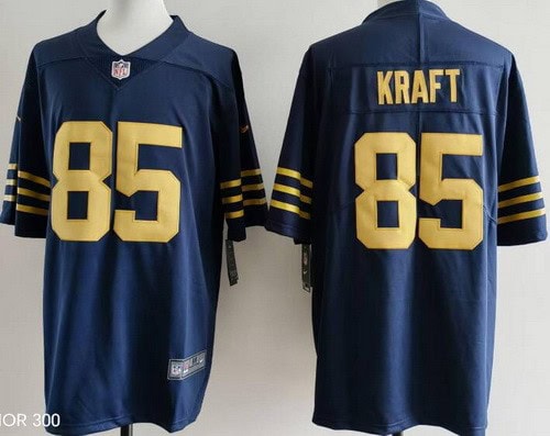 Green Bay Packers #85 Tucker Kraft Limited Navy Vapor Jersey