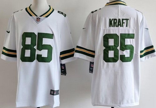 Green Bay Packers #85 Tucker Kraft Limited White Vapor Jersey