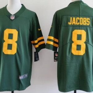 Green Bay Packers #8 Josh Jacobs Limited Green Alternate Vapor Jersey