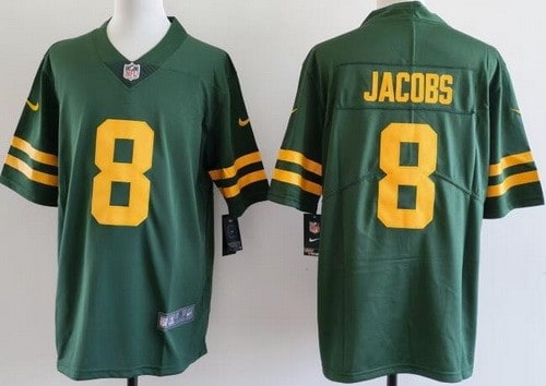 Green Bay Packers #8 Josh Jacobs Limited Green Alternate Vapor Jersey