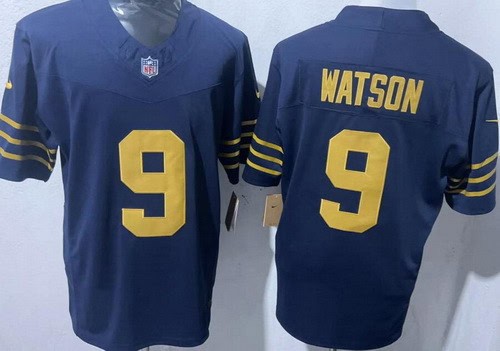 Green Bay Packers #9 Christian Watson Limited Navy FUSE Vapor Jersey