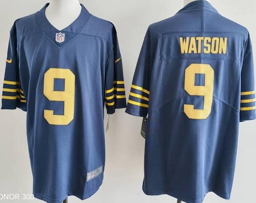 Green Bay Packers #9 Christian Watson Limited Navy Vapor Jersey