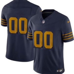 Green Bay Packers Customized Limited Navy FUSE Vapor Jersey