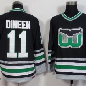 Hartford Whalers #11 Kevin Dineen Black Throwback Jersey