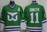 Hartford Whalers #11 Kevin Dineen Green Throwback Jersey