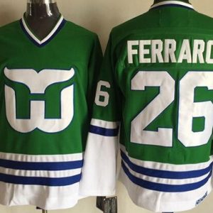 Hartford Whalers #26 Ray Ferraro Green Throwback Jersey