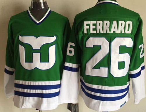 Hartford Whalers #26 Ray Ferraro Green Throwback Jersey