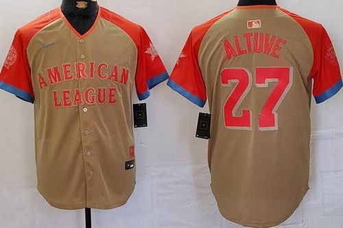 Houston Astros #27 Jose Altuve Gray 2024 All Star Limited Jersey