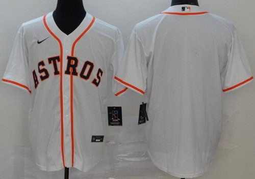 Houston Astros Blank White 2020 Cool Base Jersey