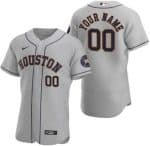 Houston Astros Customized Gray Authentic Jersey