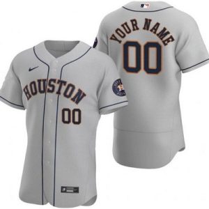 Houston Astros Customized Gray Authentic Jersey