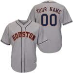 Houston Astros Customized Gray Cool Base Jersey