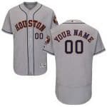 Houston Astros Customized Gray FlexBase Jersey