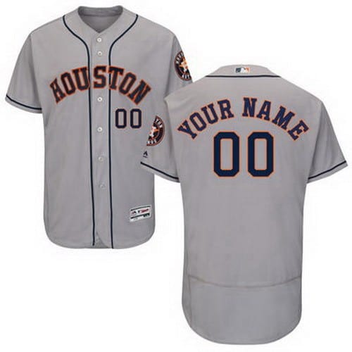 Houston Astros Customized Gray FlexBase Jersey
