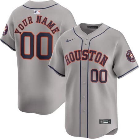 Houston Astros Customized Gray Limited Jersey