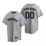 Houston Astros Customized Gray Road 2020 Cool Base Jersey