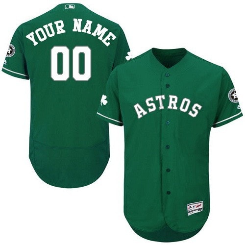 Houston Astros Customized Green Celtic FlexBase Jersey