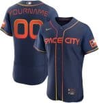 Houston Astros Customized Navy 2022 City Connect Authentic Jersey
