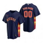 Houston Astros Customized Navy Alternate 2020 Cool Base Jersey