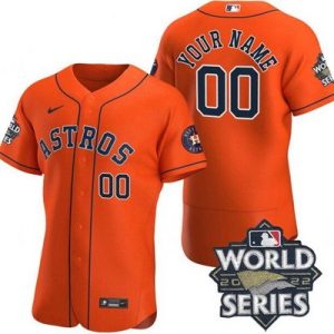 Houston Astros Customized Orange 2022 World Series Authentic Jersey