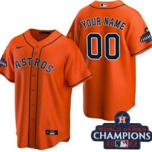 Houston Astros Customized Orange 2022 World Series Champions Cool Base Jersey