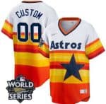 Houston Astros Customized Orange 2022 World Series Cooperstown Cool Base Jersey